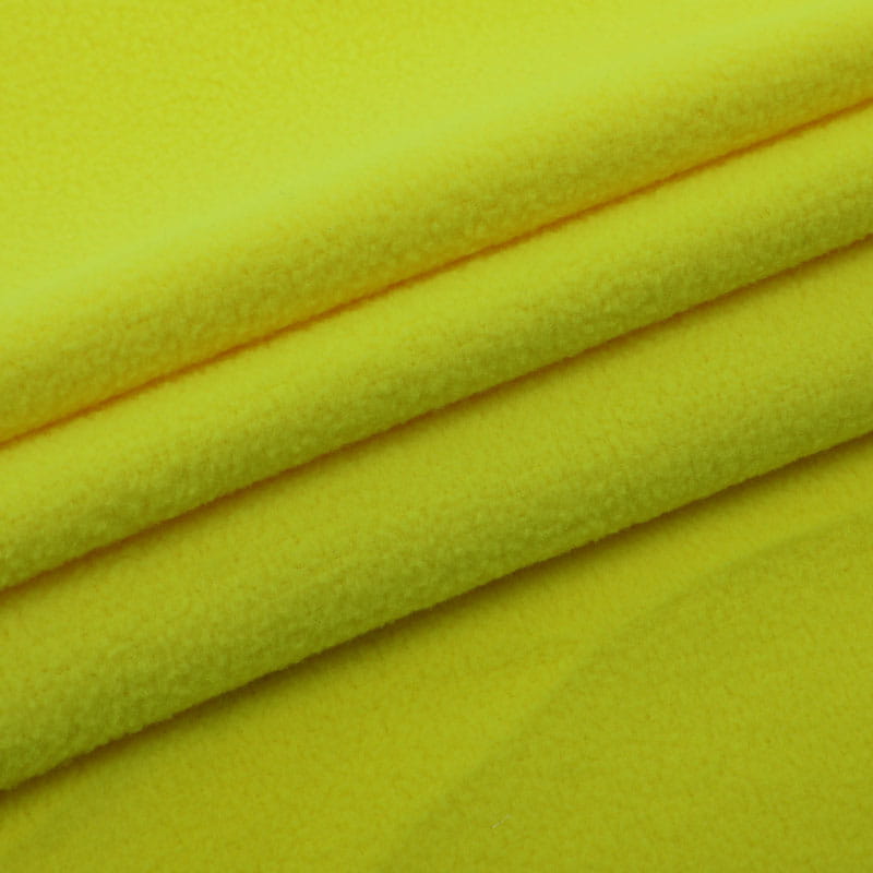 Tissu brossé 100 % polyester fluorescent haute visibilité pour veste de sécurité