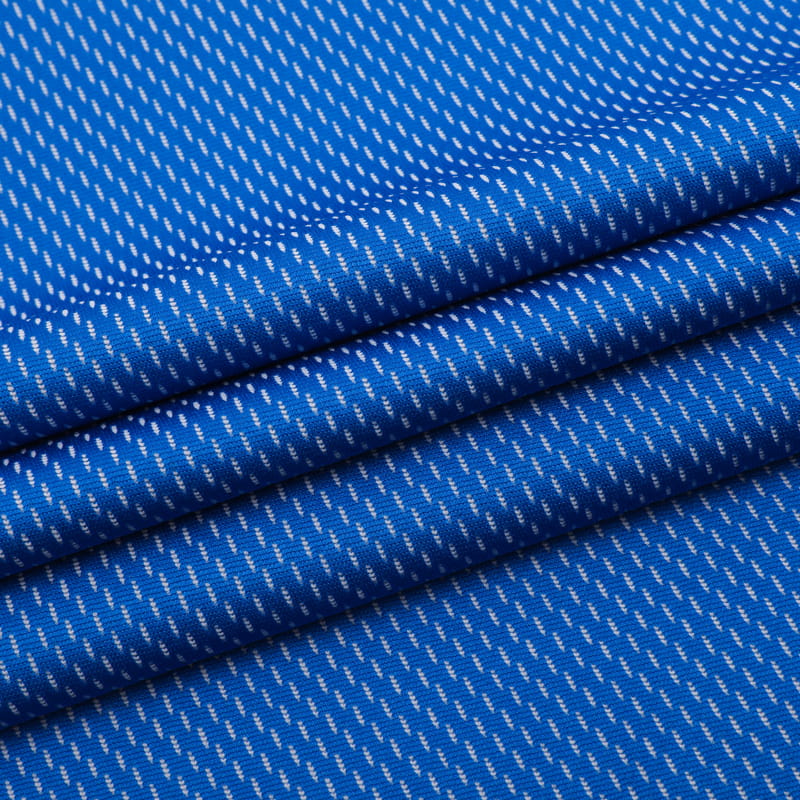 190Gsm 100% polyester cationique 2 tissus de maille d'oeil d'oiseau de couleur