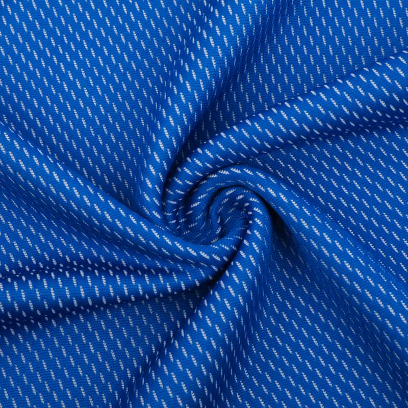 190Gsm 100% polyester cationique 2 tissus de maille d'oeil d'oiseau de couleur