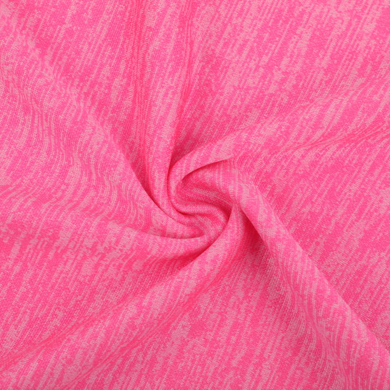 Tissu tricoté brossé 100 % polyester Heather Melange